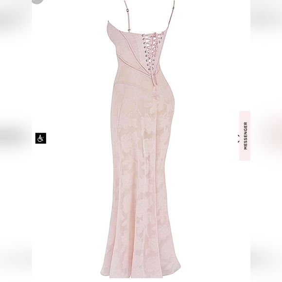 House of CB Soft Pink Seren Dress - Picture 12 of 16